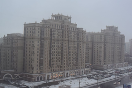 Вид из окна номера на 9 этаже гостиницы "Университетская"